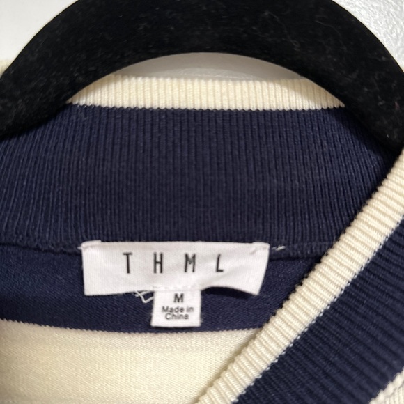 NWOT THML MULTICOLOR STRIPE TURTLENECK - Picture 3 of 3